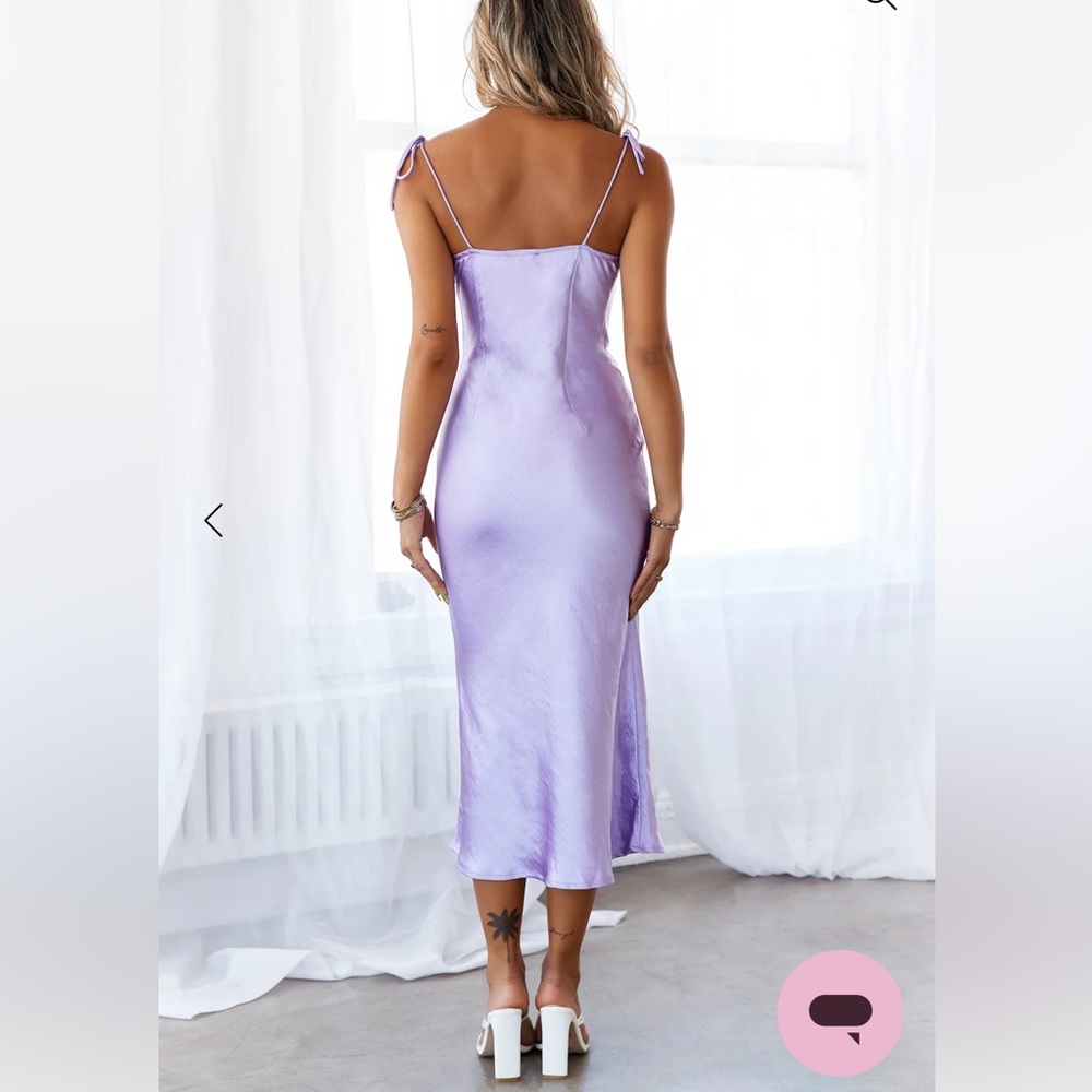 Hello Molly Lavender Midi Dress - Picture 6 of 12